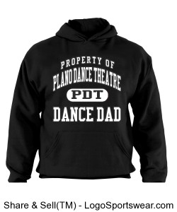 Dance Dad Pullover Hooded Sweatshirt Design Zoom